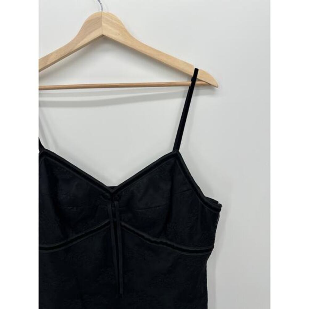 Vintage George‎ Womens Babydoll Lace Tank Size XL Black Dark Fairy Grunge Y2K - Picture 4 of 7